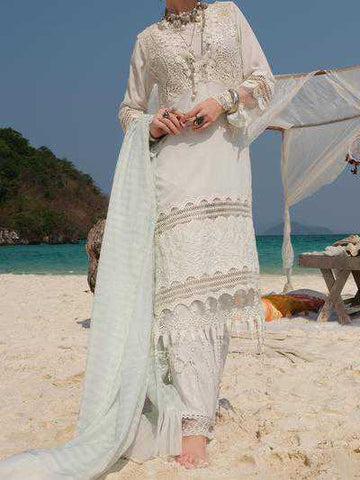 Almirah ALP-3PS 837 Sky Blue Lawn Collection 2021